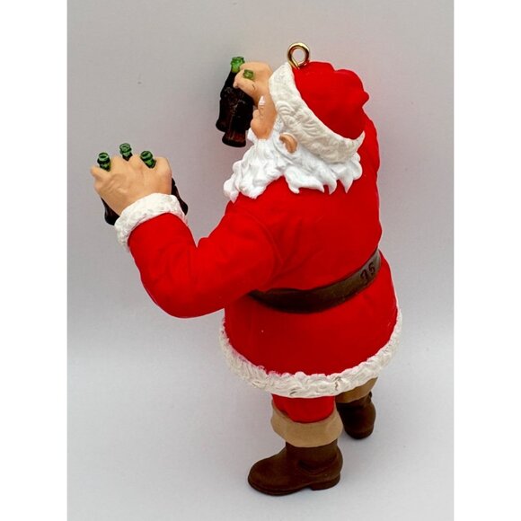 Hallmark Keepsake Coca Cola Santa Christmas Tree Ornament Refreshing Gift 1995 - Picture 4 of 7